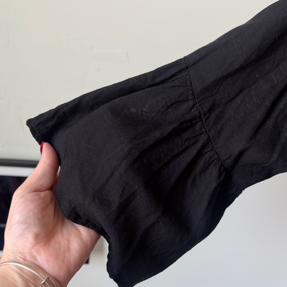 j. marie Black Embroidered Women's Blouse - Picture 4 of 6